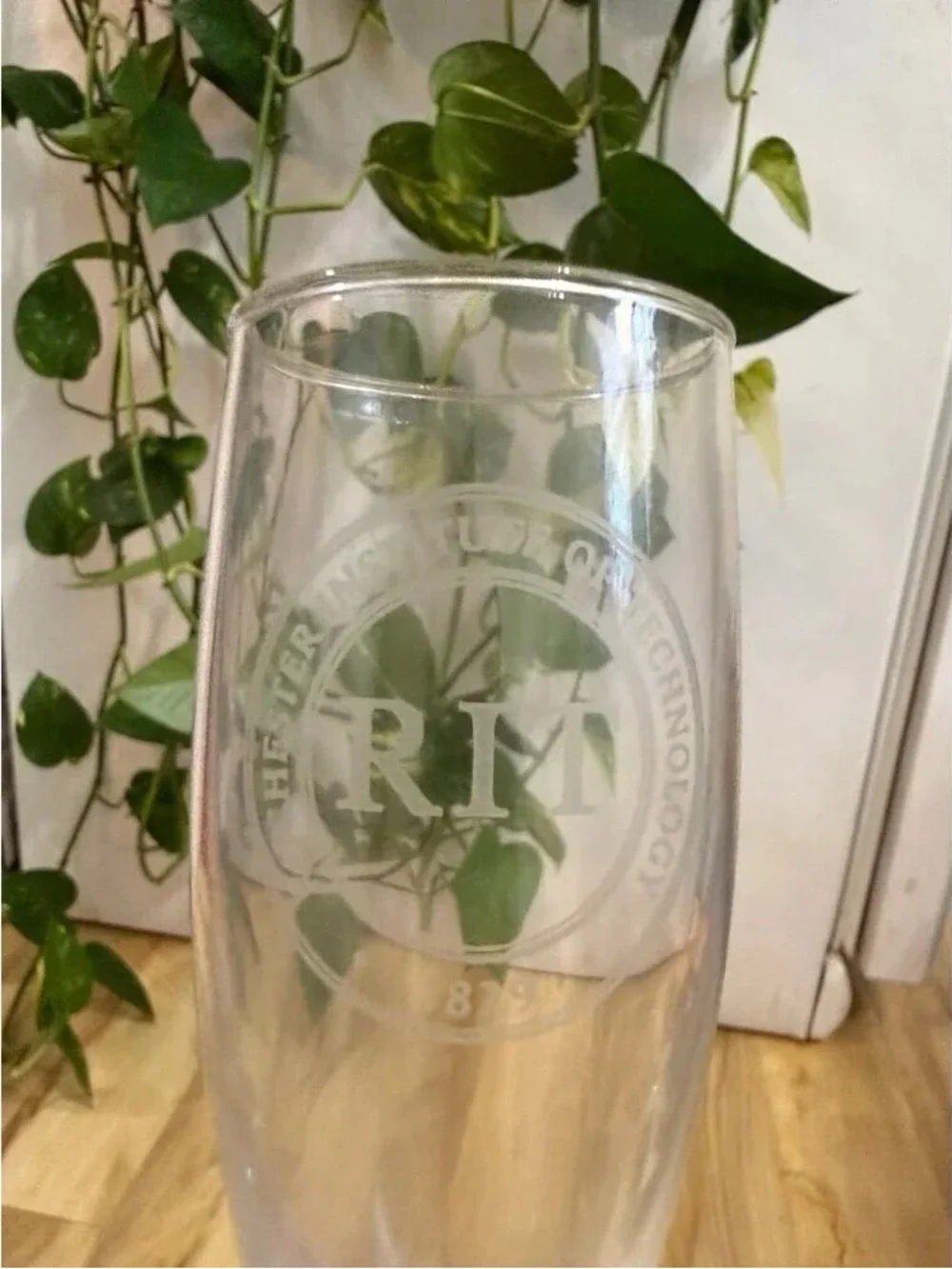 Clear Crystal Champagne Flute - Elegant Glass Stemware